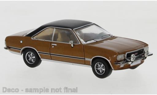 Modelauto Opel Commodore B Coupe metallic bruin/mat-zwart 1972 1/87 PCX87