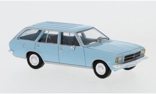 Modelauto Opel Rekord D Caravan blauw 1972 1/87 PCX87
