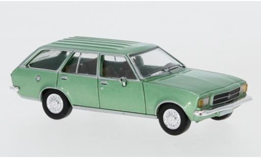 Modelauto Opel Rekord D Caravan metallic groen 1972 1/87 PCX87