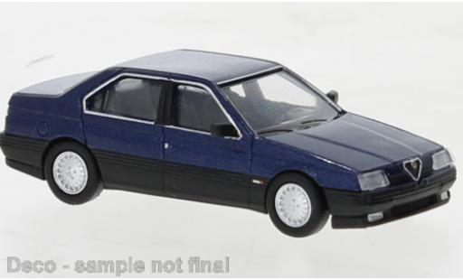 Modelauto Alfa Romeo 164 berlina metallic blauw 1987 1/87 PCX87