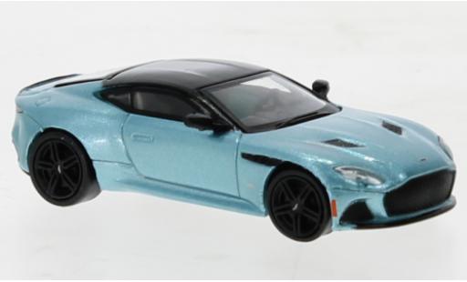 Modelauto Aston Martin DBS superleggera metallic blauw 2019 1/87 PCX87