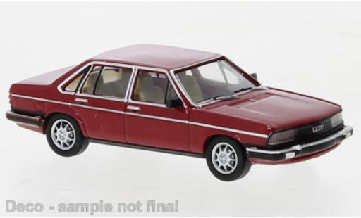 Modelauto Audi 100 berline (C2) rood 1979 1/87 PCX87