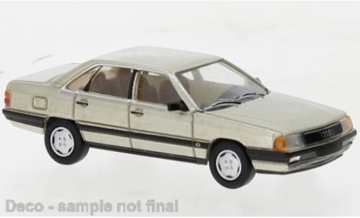 Modelauto Audi 100 berline (C3) metallic beige 1982 1/87 PCX87