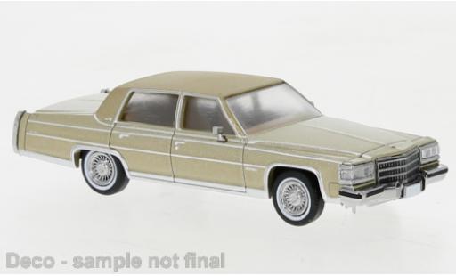 Modelauto Cadillac Fleetwood Brougham metallic beige 1982 1/87 PCX87