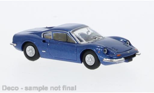 Modelauto Ferrari Dino GT 246 metallic blauw 1969 1/87 PCX87