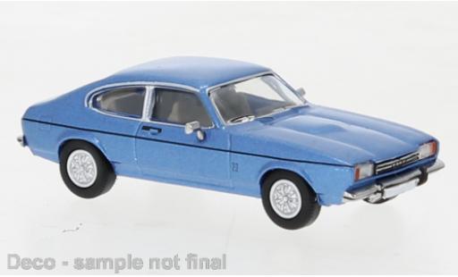 Modelauto Ford Capri MK2 MK II metallic blauw 1974 1/87 PCX87
