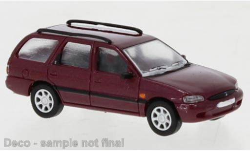 Modelauto Ford Escort Turnier MK VII metallic rood fonc&Atilde;&copy; 1995 1/87 PCX87