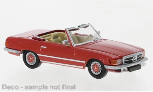 Modelauto Mercedes SL Base (R107) rood 1971 1/87 PCX87