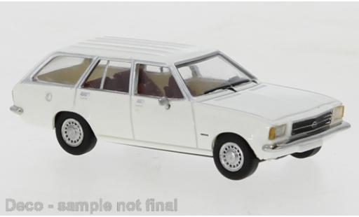 Modelauto Opel Rekord D Caravan wit 1972 1/87 PCX87