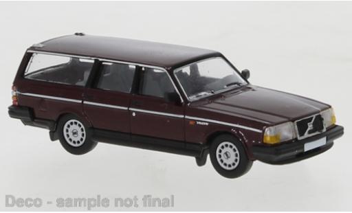 Modelauto Volvo 240 GL Stationwagen metallic rood 1989 1/87 PCX87