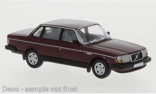 Modelauto Volvo 240 Base metallic rood 1989 1/87 PCX87