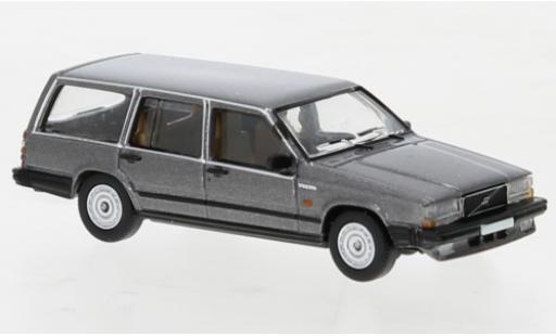 Modelauto Volvo 740 Base camionnette metallic grijs 1985 1/87 PCX87