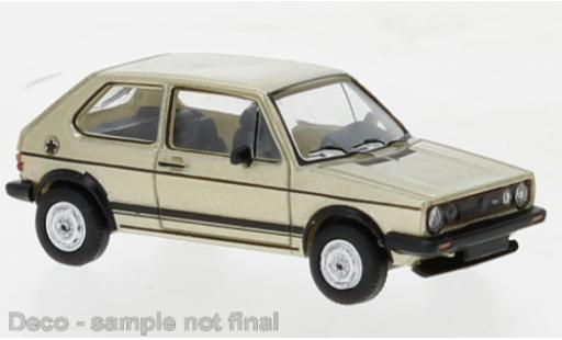 Modelauto Volkswagen Golf GTI I metallic beige 1980 1/87 PCX87