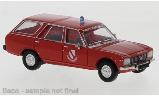 Modelauto Peugeot 504 Break Stationwagen rood Brandweer (F) 1978 1/87 PCX87