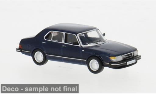 Modelauto Saab 900 Limousine Sedan blauw 1981 1/87 PCX87