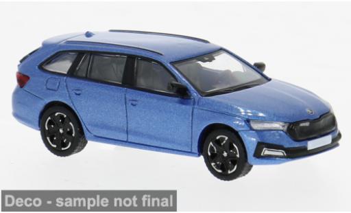 Modelauto Skoda Octavia Combi IV blauw 2019 1/87 PCX87