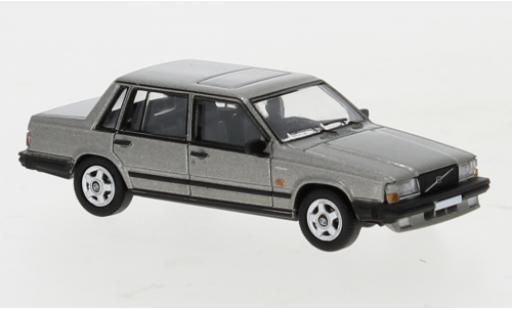 Modelauto Volvo 740 Base metallic grijs 1984 1/87 PCX87