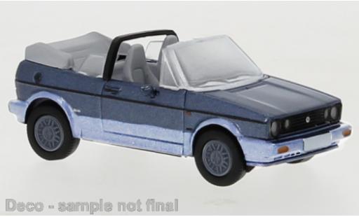 Modelauto Volkswagen Golf Cabriolet I metallic blauw/grijs 1991 Bel-Air 1/87 PCX87