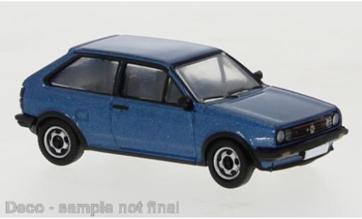Modelauto Volkswagen Polo Coupe II metallic blauw 1985 1/87 PCX87
