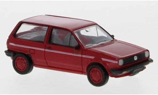 Modelauto Volkswagen Polo Fox II rood/Dekor 1985 1/87 PCX87