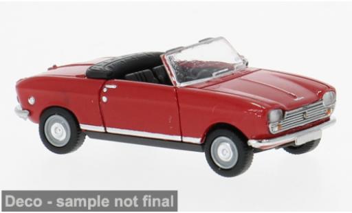 Modelauto Peugeot 204 Cabriolet rood 1967 1/87 Brekina