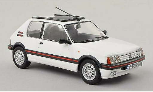 Peugeot 205 GTI 1/43 Vanguards 1.6 wit LHD modelauto
