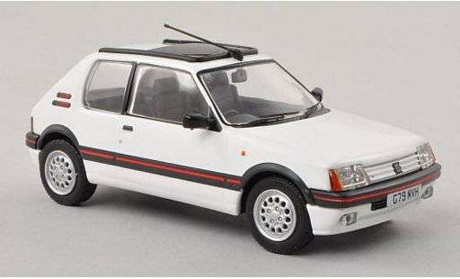 Peugeot 205 GTI 1/43 Vanguards 1.6 wit RHD modelauto