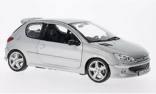 Peugeot 206 RC 1/18 Norev grijs 2003 modelauto