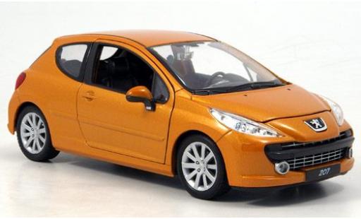 Modelauto Peugeot 207 Base oranje 1/24 Welly