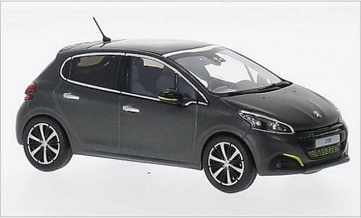 Peugeot 208 Base 1/43 Norev mat-grijs 2015 modelauto