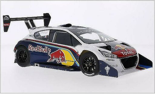 Peugeot 208 T16 1/18 Autoart Red Bull / Total International Hill Climb Pikes Peak 2013 modelauto