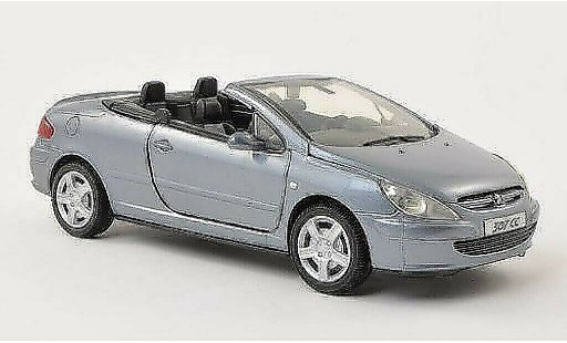 Peugeot 307 CC 1/24 Motormax grijs-blauw modelauto
