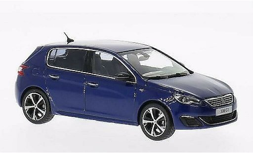 Peugeot 308 GT 1/43 Norev sport blauw 2014 modelauto