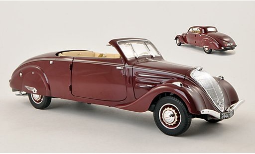 Peugeot 402 Eclipse 1/18 Norev rood 1937 modelauto