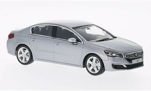 Peugeot 508 Berline 1/43 Norev Sedan grijs 2014 modelauto