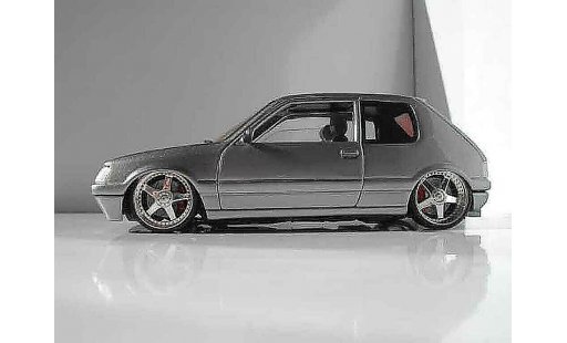 Peugeot 205 GTI 1/18 Solido grijs metallic jantes racing hart 17 pouces modelauto