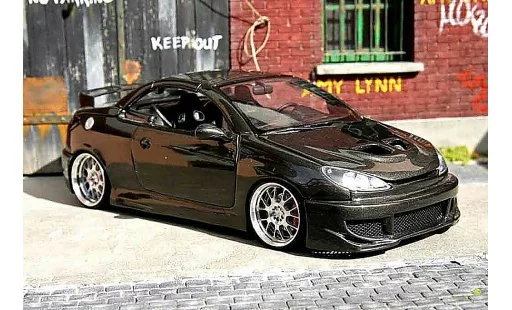 Peugeot 206 CC 1/18 Solido carbon covered modelauto