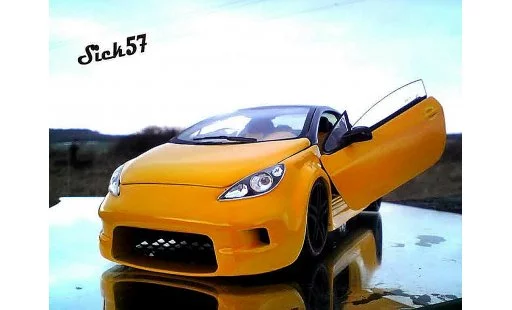 Peugeot 307 CC 1/18 Solido show car geel modelauto