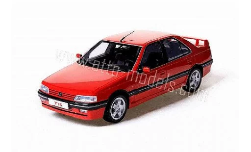 Peugeot 405 Turbo 16 1/18 Ottomobile 1994 rood modelauto