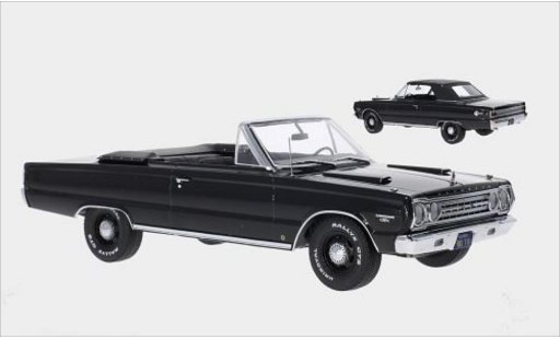 Plymouth Belvedere GTX Convertible 1/18 Greenlight Cabriolet zwart 1967 modelauto
