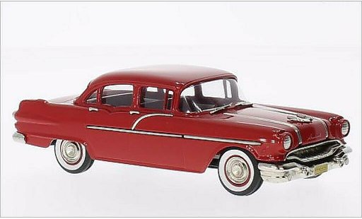 Pontiac Chieftain Sedan 1/43 Brooklin 870 rood 1956 modelauto