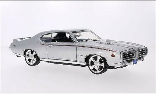 Pontiac GTO The Judge 1/18 Motormax Tuning metallic grijs/Dekor 1969 modelauto