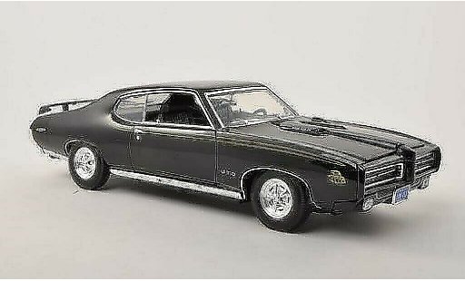 Pontiac GTO 1969 1/18 Motormax zwart modelauto