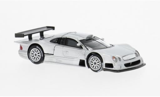 Modelauto Mercedes CLK GTR grijs 1/64 Pop Race