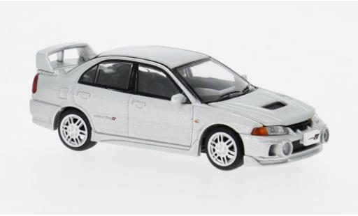 Modelauto Mitsubishi Lancer Evolution IV RS grijs 1/64 Pop Race