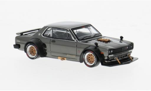 Modelauto Nissan Skyline 2000 GT-R V8 Drift chrom 1/64 Pop Race