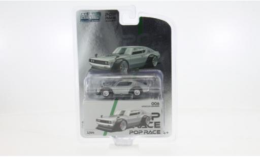 Modelauto Nissan Skyline 2000 GT-R V8 Drift grijs 1/64 Pop Race