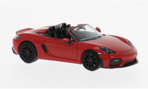 Modelauto Porsche 718 Spyder (98 rood 1/87 Minichamps