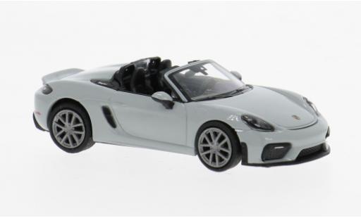 Modelauto Porsche 718 Spyder (981) grijs 2019 1/87 Minichamps