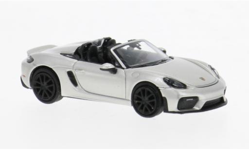 Modelauto Porsche 718 Spyder (981) grijs 2019 1/87 Minichamps